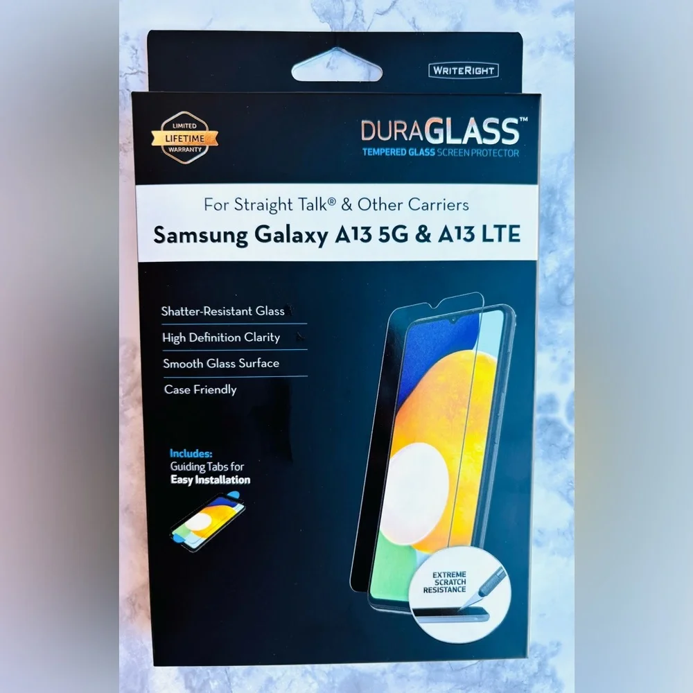 DURAGLASS Tempered Glass Screen Protector, NEW, Samsung Galaxy A13 5G &‎ …